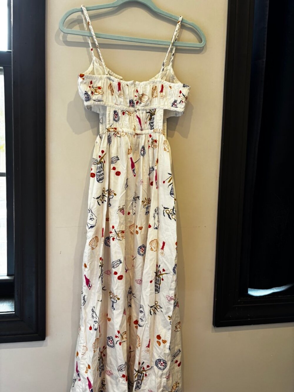 Madewell x Lisa Says Gah Floral Printed Midi Dress, Size 00